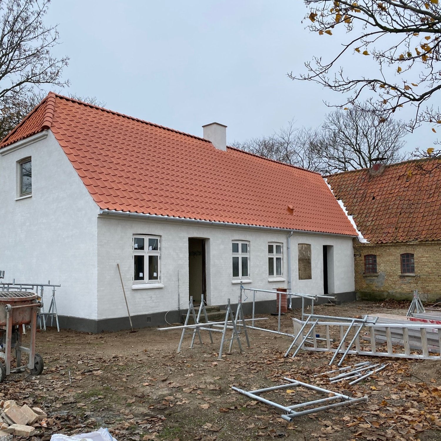 Hus under renovering